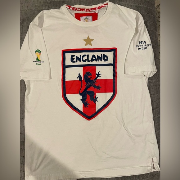 FIFA 2014 World Cup England T-Shirt Size Medium - Picture 1 of 6